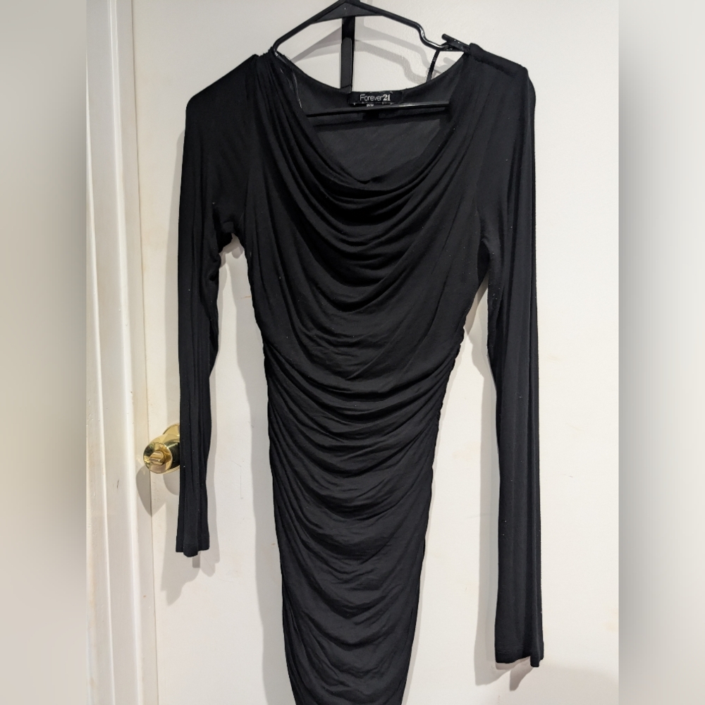 Forever21 Long Sleeve Black Bodycon Dress